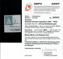 Strubel Rte de Thoun 1862 - Attest