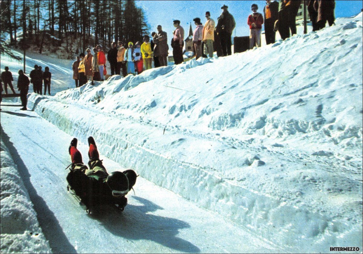Ansichtskarten: St. Moritz GR // Bob Bobbahn Cresta Run – Gebraucht aus Basel von intermezzo12