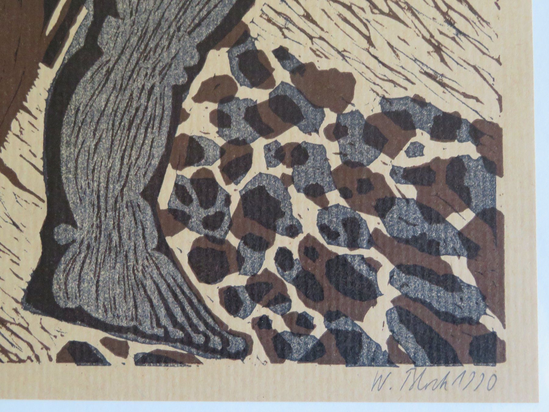 Xilografie: Graphik / Holzschnitt von Werner Block, 1990 – Usato da Oberriet SG venduto da ganesh435 2