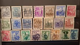 Lot antike Briefmarken Österreich