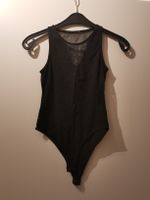 Schwarzer Body mit Netzeinsatz Gr. S / 36