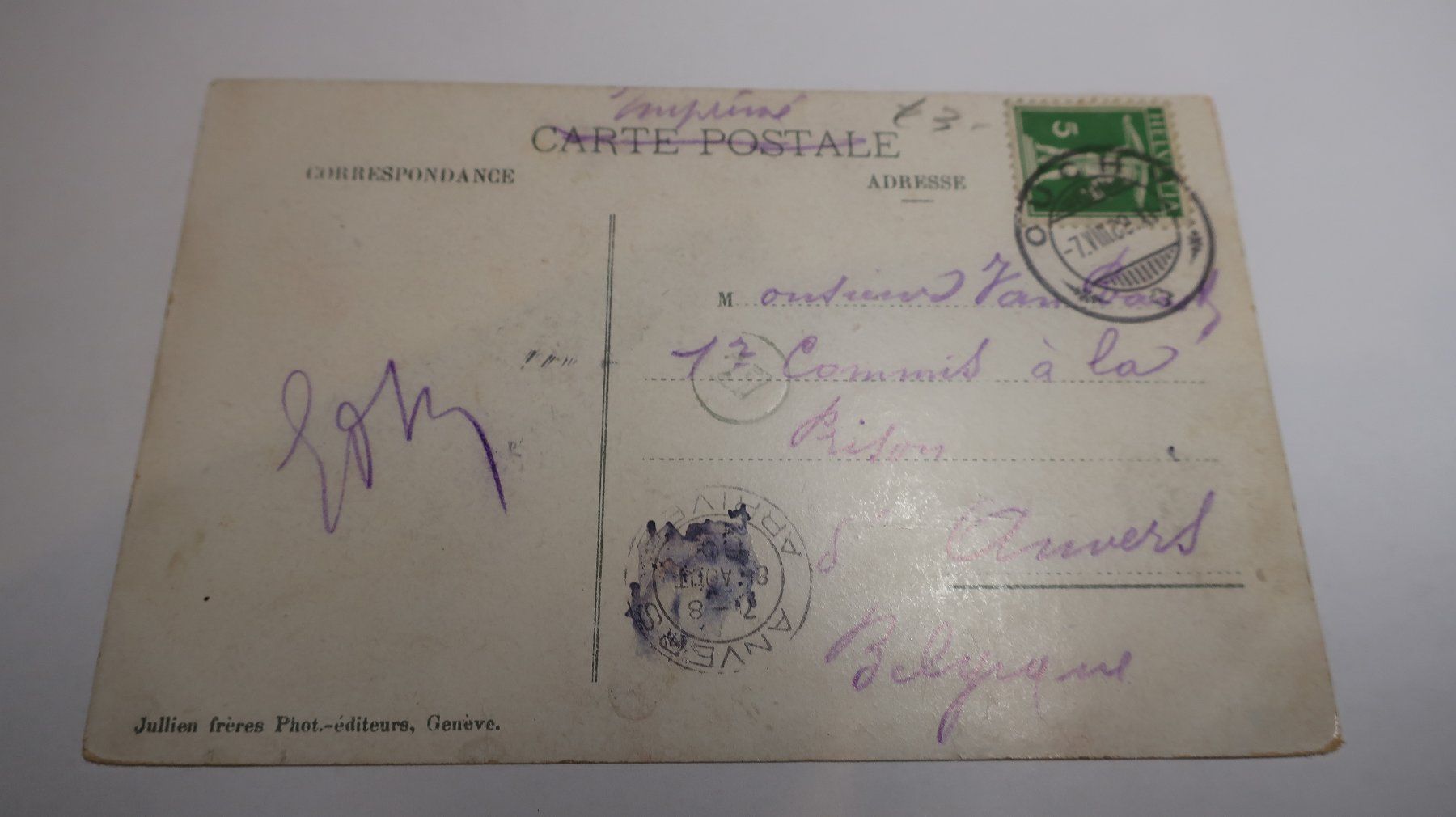 Cartoline postali: Montreux et la Dent du Midi  1909 – Usato da Cormoret venduto da Pascalll2001 2