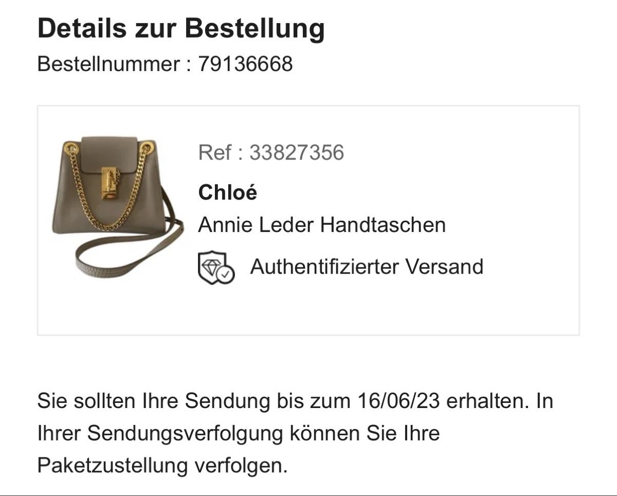 Chloé Borse da donna: Chloé Annie Bag – Nuovo (secondo la descrizione) da Zürich venduto da cipir 8