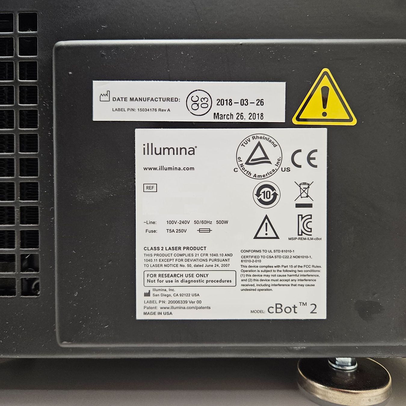 Accessori da laboratorio: Illumina cBot 2 – Usato da Niederdorf venduto da LeptonAG_Labor 5
