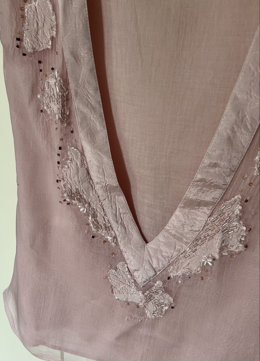 Blusen: Saint Tropez Blouse, Size M, Pink, Beaded Details. – Neu (gemäss Beschreibung) aus Zürich von Mistral61 1