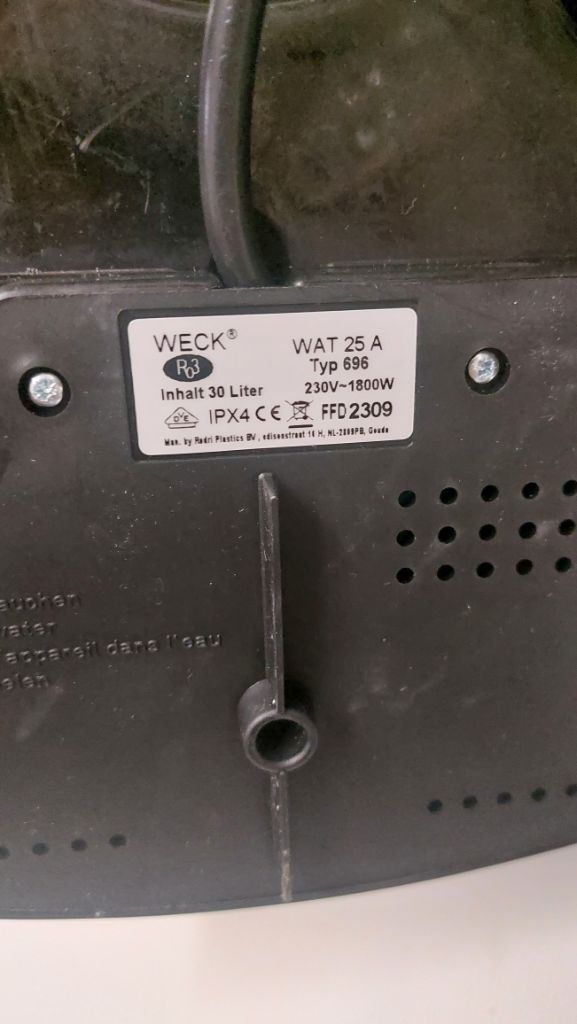 Elettrodomestici da cucina: Weck WAT 25A Einkochautomat Edelstahl – Usato da Staufen venduto da Fleby84 8