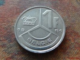 BELGIQUE  1  Franc  1991