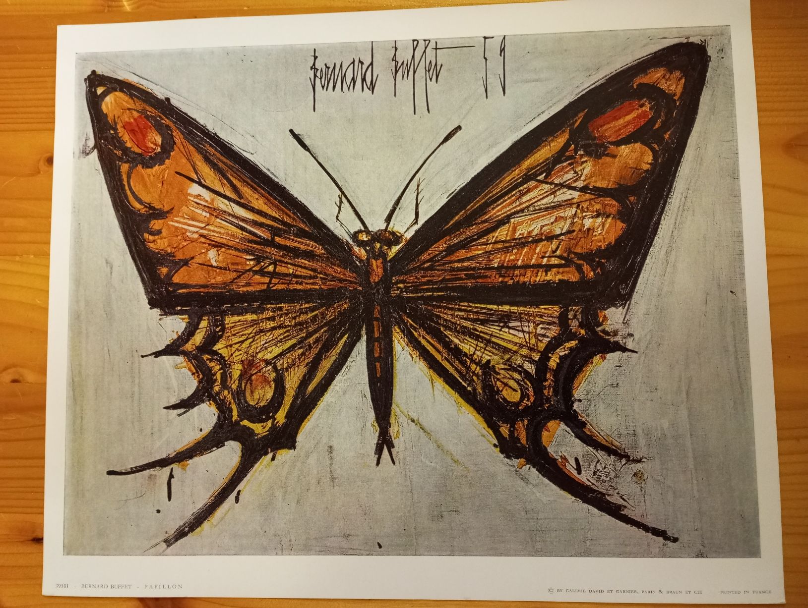Carte collezionabili: Offset Papillon de Bernard Buffet 1959 🦋 – Usato da Fribourg venduto da BOOK_IN
