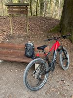 E-Bike Grimsel E-Framer Mountainbike schwarz rot neuwertig