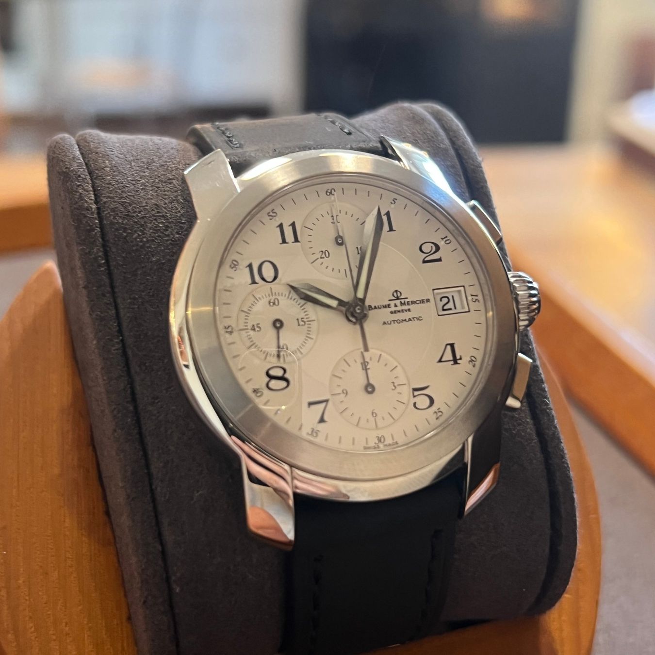 Baume & Mercier Orologi: Baume & Mercier Capeland Chronograph MVO45216 – Usato da Carouge GE venduto da Watchaser 1