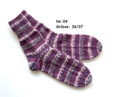Socken handgestrickt   Gr.36/37   Nr.04