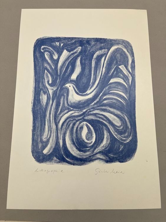 Grafica & Litografie: GÜNTER MEIER LITHOGRAPHIE SIGNIERT – Usato da Gersau venduto da grafik-kunst 1