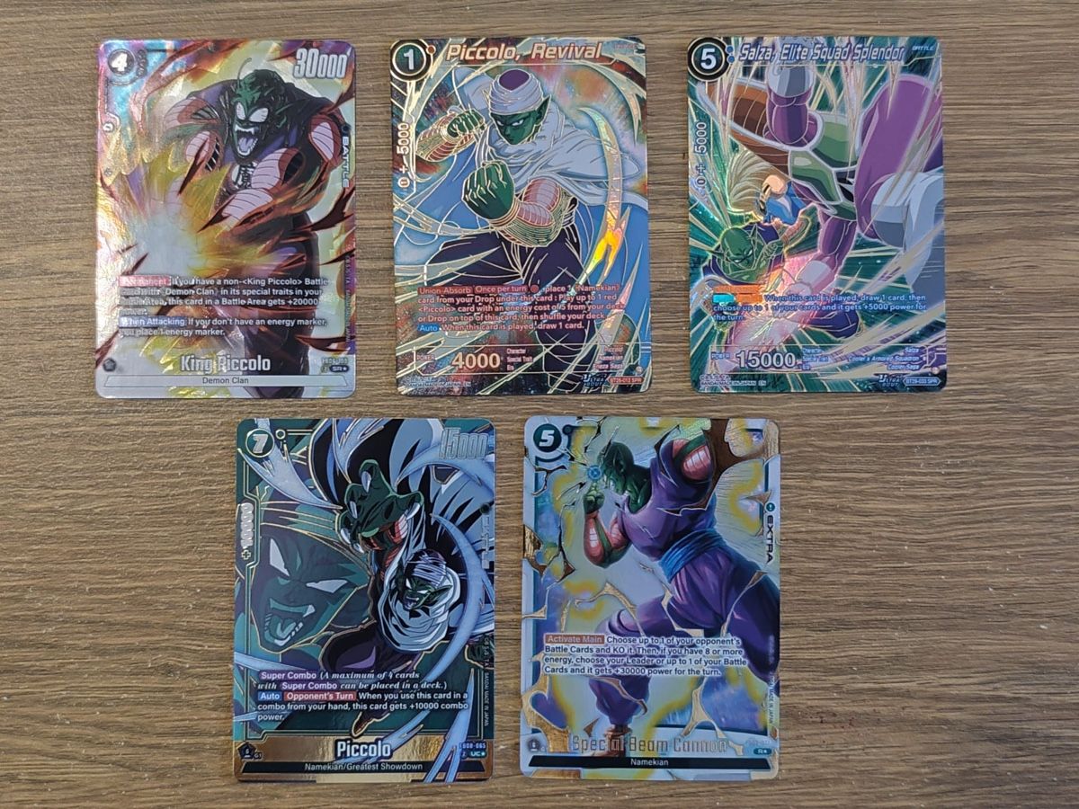 Bandai Carte collezionabili: Dragon ball TCG FB & BT Piccolo bundle – Nuovo (secondo la descrizione) da Giubiasco venduto da Oni05