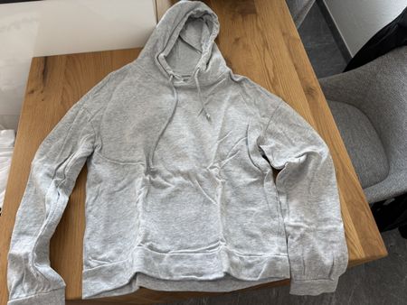 Grauer Kapuzenpullover Hoodie, Gr. XS von Vila, Baumwoll-Mix