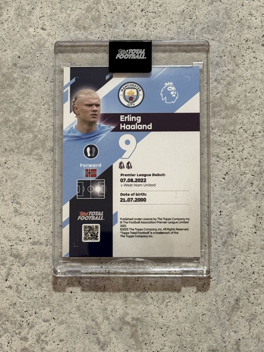Topps Match Attax CL Extra 24/25 No. LE 1 Erling Haaland White Gold