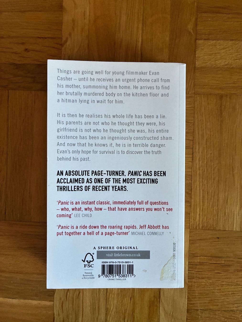 Bücher: Buch "Panic" von Jeff Abbott – Gebraucht aus Ebmatingen von chi_n9xg 1