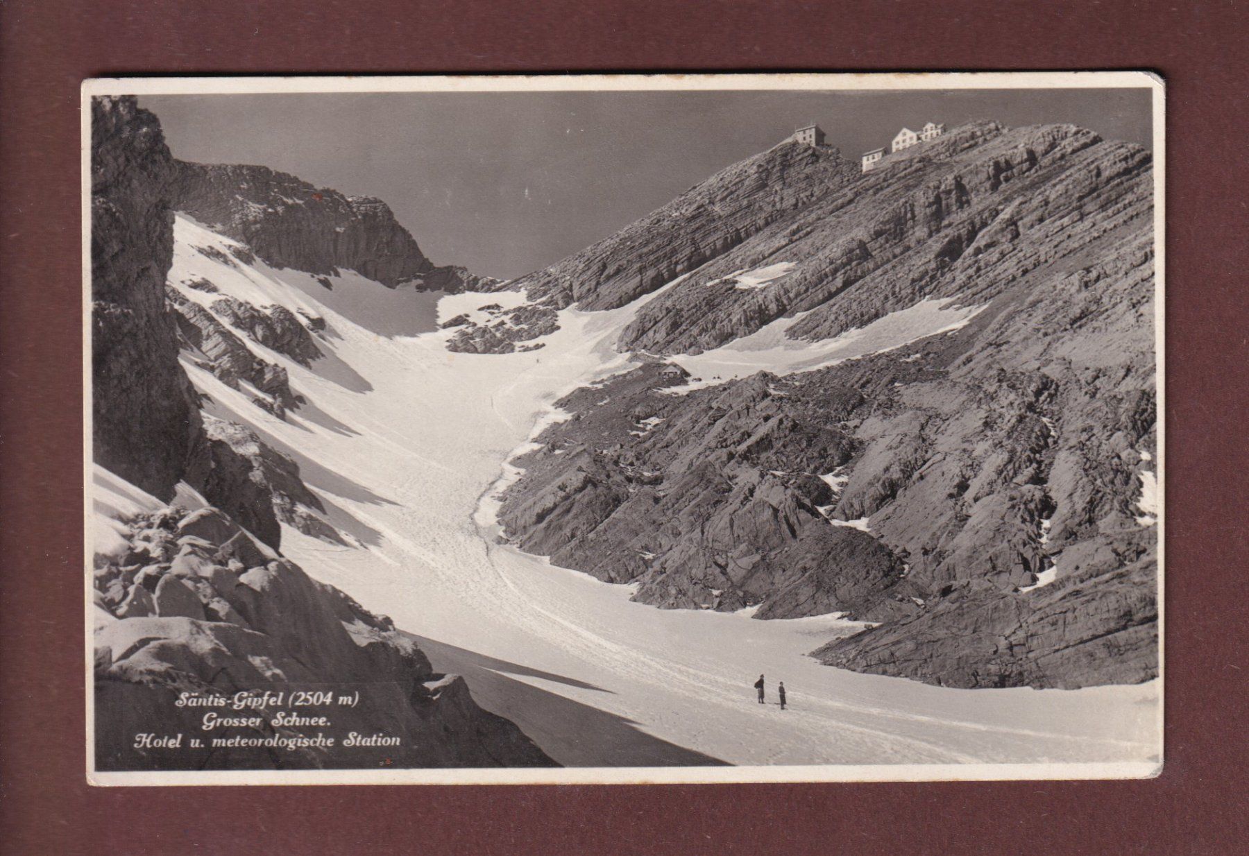 Cartoline postali: SÄNTIS-GIPFEL - Grosser Schnee – Usato da Pully venduto da nicecards-shop