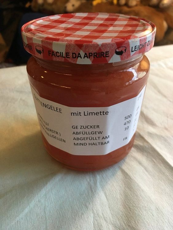 QUITTENGELEE MIT LIMETTEN HAUSGEMACHT (Neu und originalverpackt) in ...
