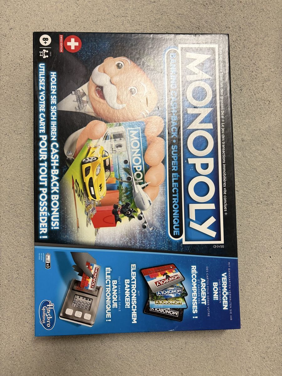 Hasbro Giochi: Monopoly Banking Cash Back Super Electronique – Usato da Embrach venduto da ale_v5qn