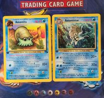 Cartes Pokémon Amonita & Amonistar (Fossile) 1ère édition fr
