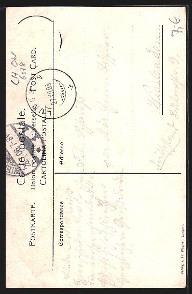 Cartoline postali: AK Lungern, Dorfkapelle, 1906 – Usato da Berlin venduto da bartko-reher 1