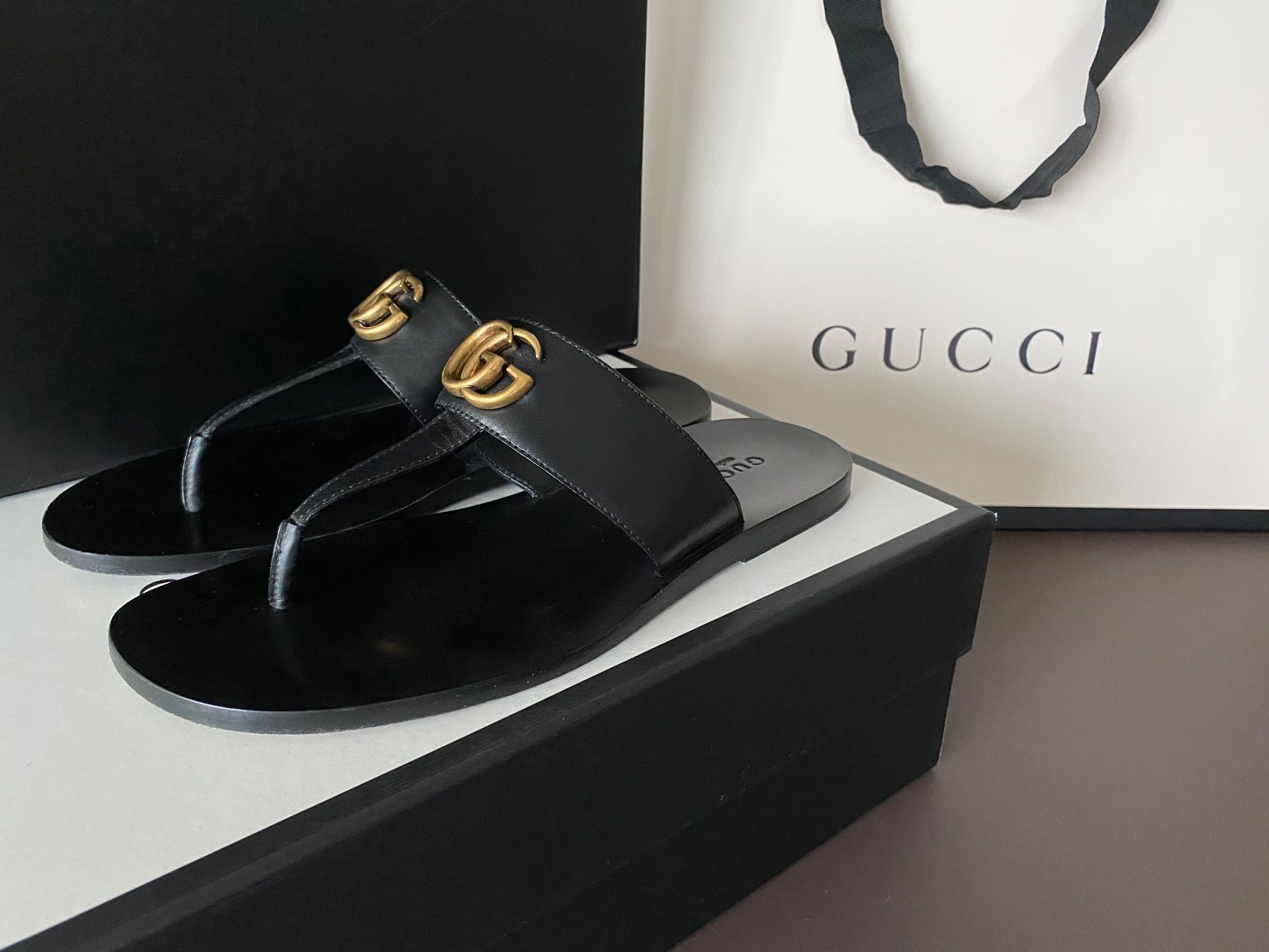 Gucci Herrenschuhe: Original Gucci GG Sandals in Black – Gebraucht aus Zürich von pas_9czf