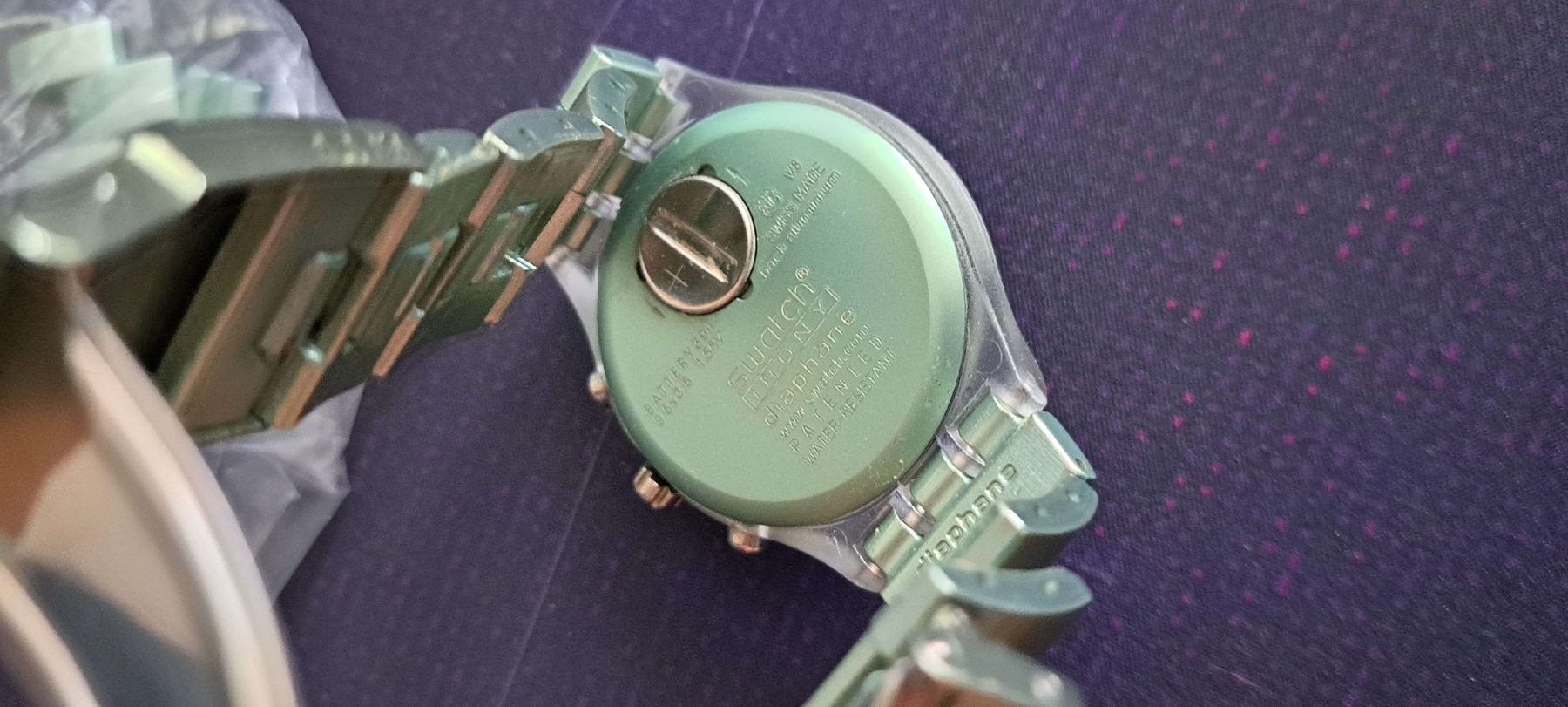 Swatch Uhren: Swatch Diaphane Irony Uhr hellgrün – Gebraucht aus Aarau von McFlurry92 1