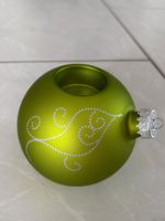 **Teelichthalter Weihnachtskugel grün von Partylite, rar**