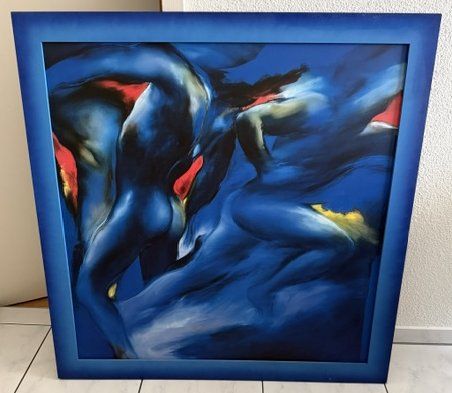 Tableaux: Bild gemalt mit Rahmen – D'occasion à Rotkreuz par Hais