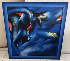 Bild gemalt mit Rahmen
