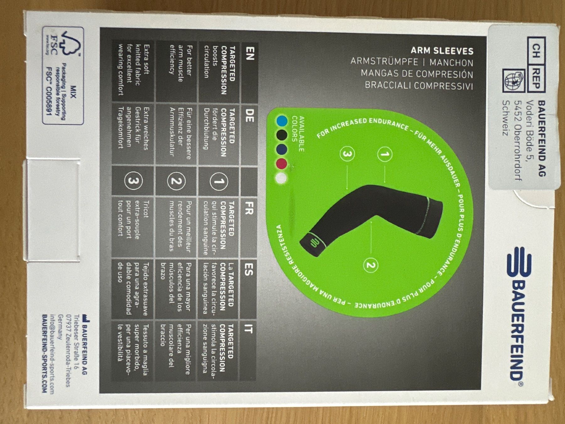 Protezioni & Imbottiture: Bauerfeind Sports Compression Arm Sleeves Grösse L – Nuovo e nell'imballaggio originale da Rothenthurm venduto da qwerdasf 1