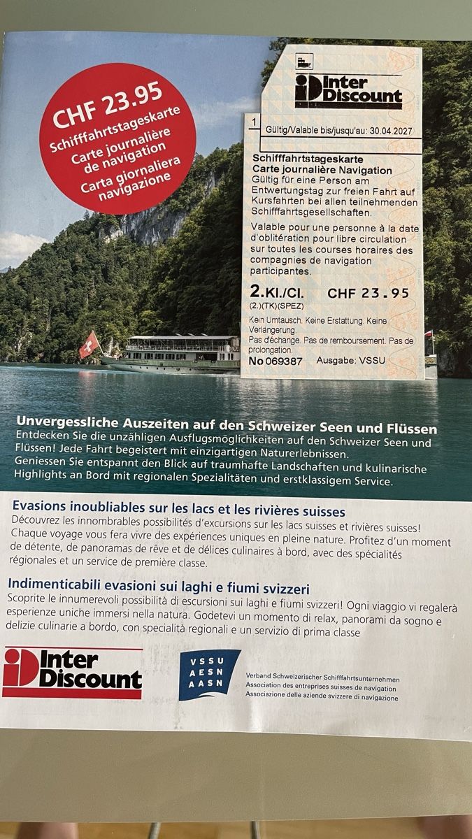 Biglietti: Schifffahrt-Tageskarte – Nuovo e nell'imballaggio originale da Kehrsatz venduto da bianca69