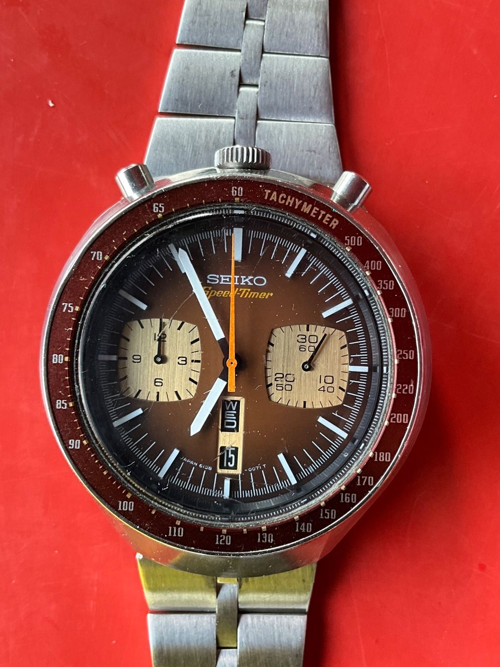 Seiko Montres: Seiko Speed-Timer Chronograph Automatic 6138-0040 "Bullhead* – D'occasion à Otelfingen par Chavez68