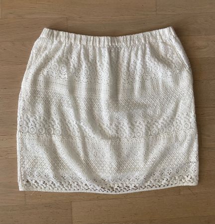COMPTOIR DES COTONNIERS Jupe dentelle blanche t.40 - NEUVE!