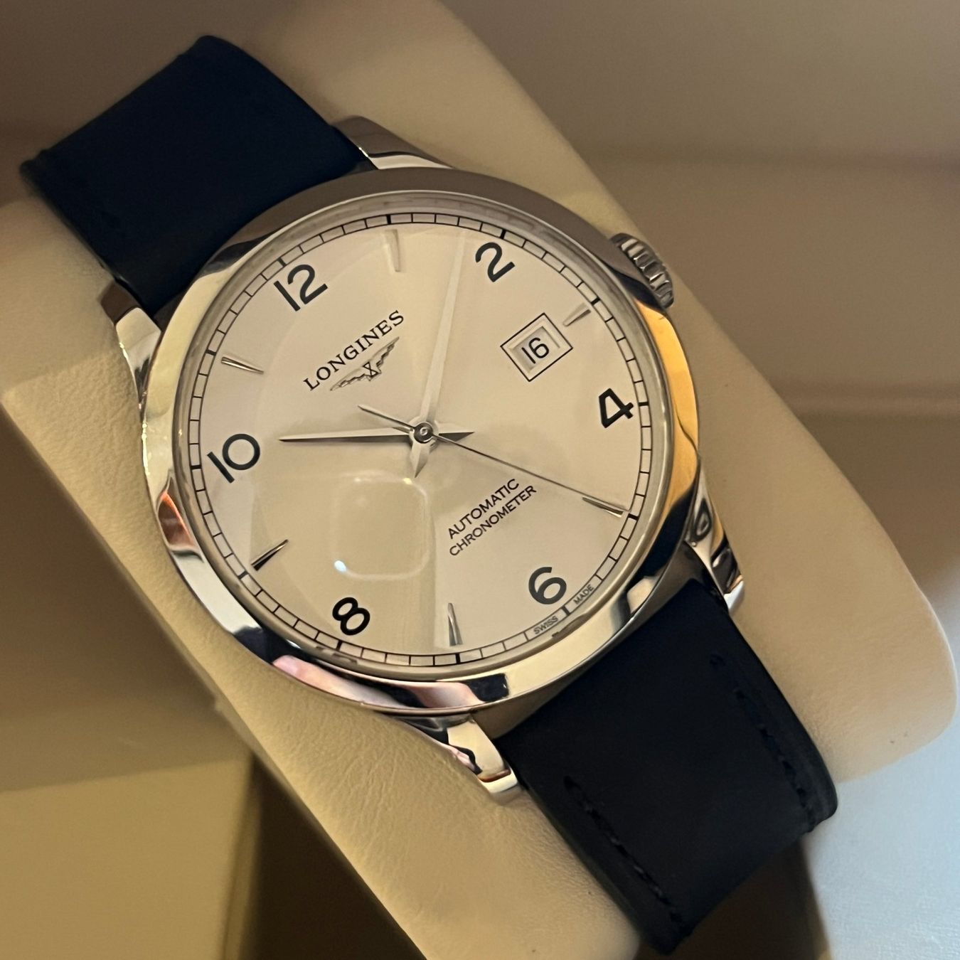 Longines Uhren: Longines Record Automatic Date Full Set Full Set L2.820.4.76 – Gebraucht aus Carouge GE von Watchaser 7
