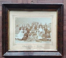 Antikes Schulfoto - Glarus 1903 gerahmt
