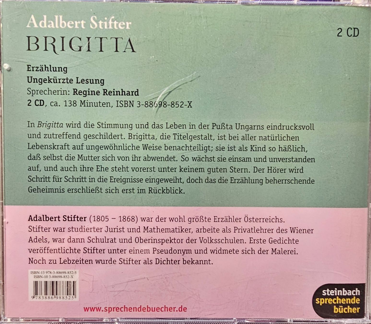 Livres audio: Adalbert Stifter - Brigitta – D'occasion à Wahlen b. Laufen par Cg10 1