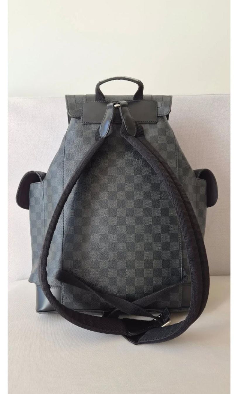 Louis Vuitton Zaini: Louis Vuitton Christopher PM Backpack Damier Graphite – Usato da Vandoeuvres venduto da sal_jx62 1
