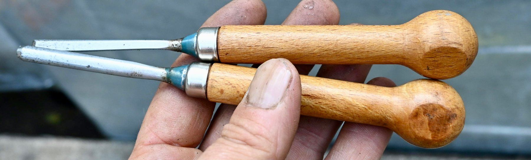 Tutti gli attrezzi: 2 VINTAGE Hohlmeissel klein – Usato da Pfaffhausen venduto da mono_rec 4