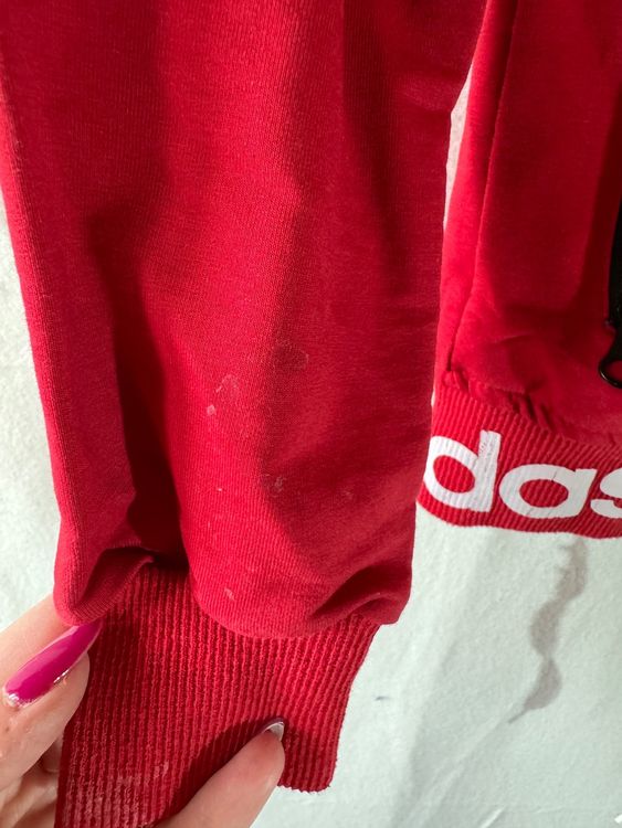 Adidas Giacche: rote Adidas Kapuzen Jacke Gr. M – Usato da Grosswangen venduto da second_hand_dress 3