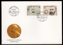 1997, FDC, Gemeinschaftsausg. CH-Schweden (Nr. 927–928)