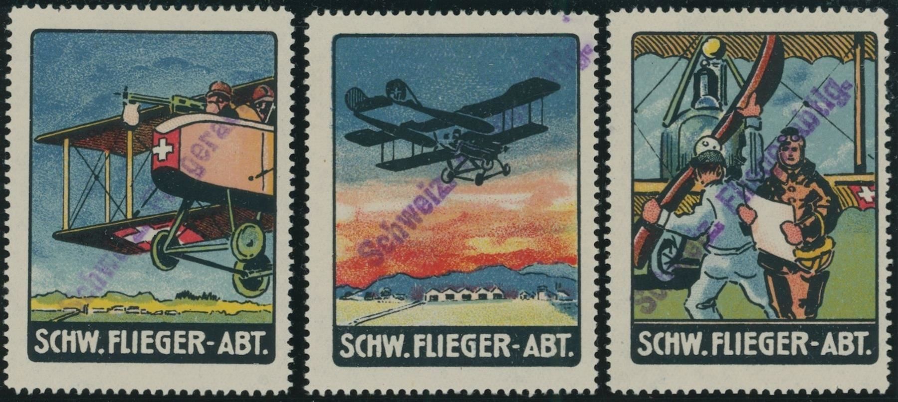 Vignettes Autoroutières: 1917 - Flugpost - Vignetten – D'occasion à Schindellegi par leecollect 2