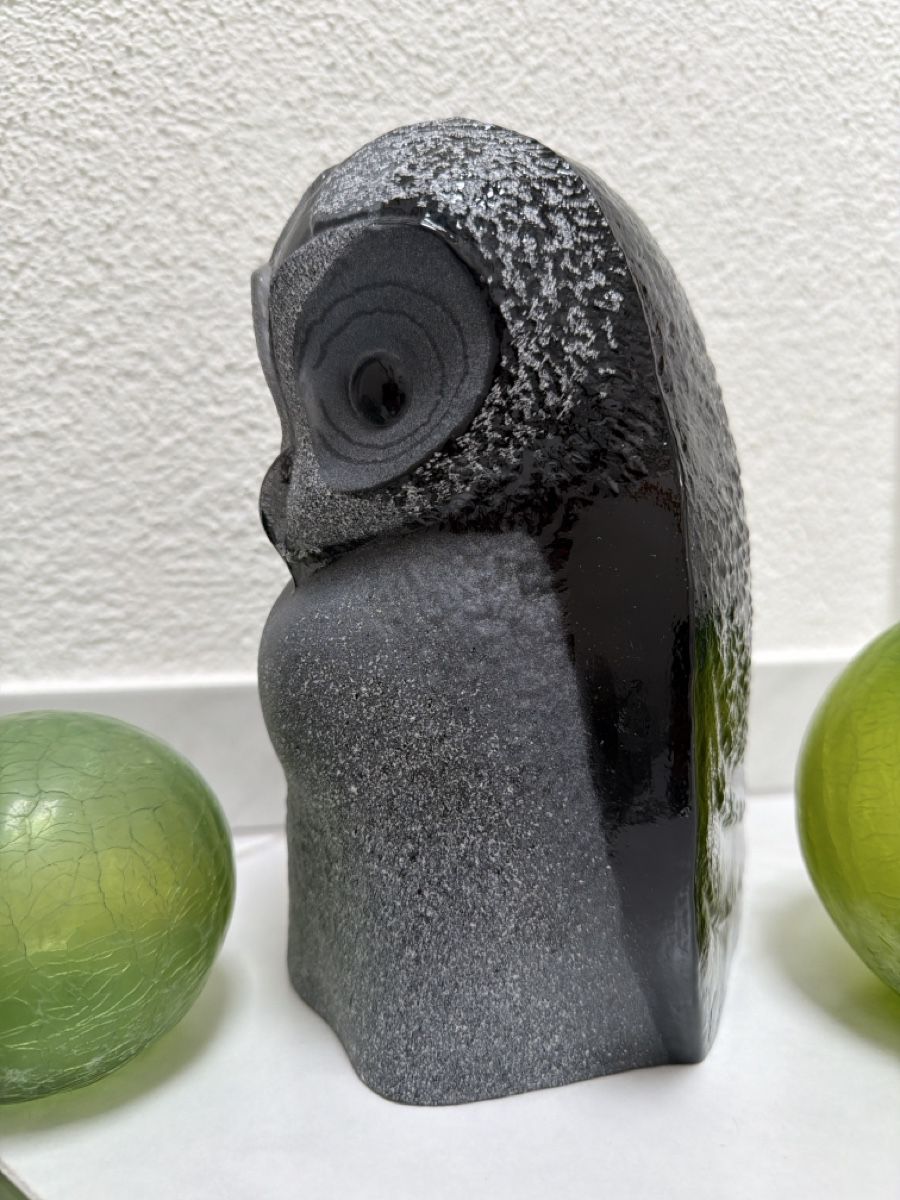 Statuette: Mats Jonasson , Eule, Kristallglas. – Usato da Biberist venduto da Momo33 1