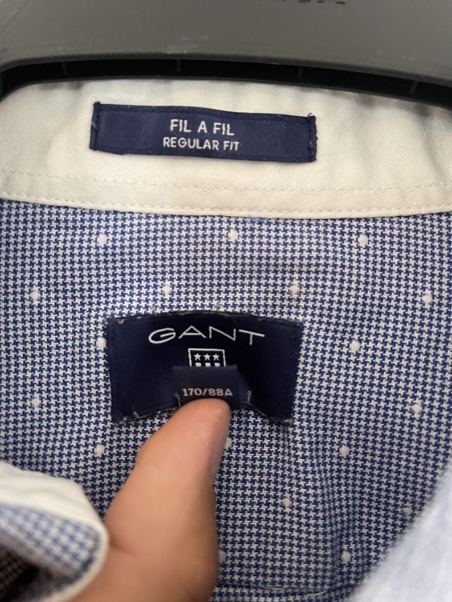 Gant Camicie: GANT Hemd, Grösse S, blau mit Punktmuster, Top Zustand! – Nuovo (secondo la descrizione) da Wetzikon ZH venduto da Jan_wojt 3
