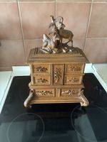 Boîte à bijoux bois sculpter 