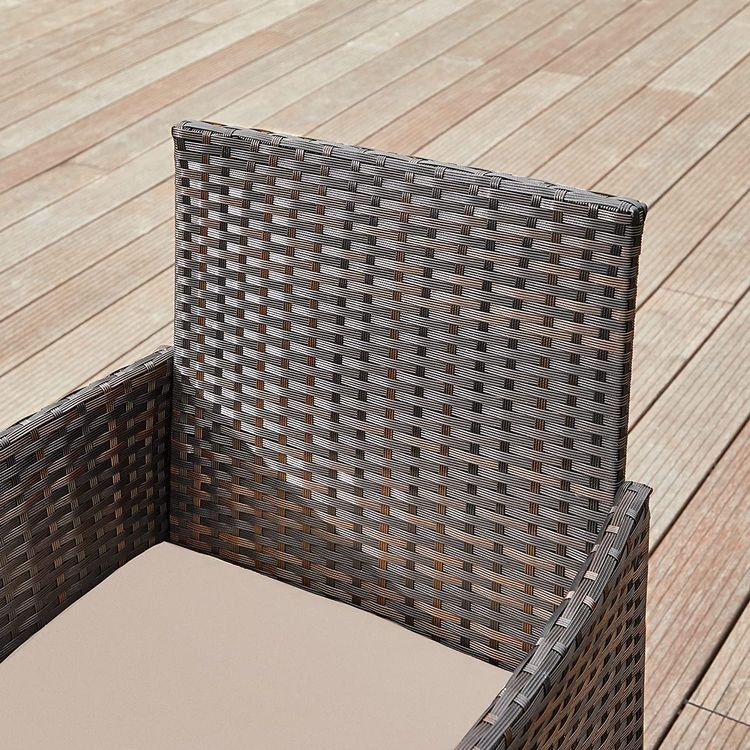 Set di tavolo e panche: Balkonmöbel Gartenmöbel Set Polyrattan Lounge Braun JONAS – Nuovo e nell'imballaggio originale da Lachen SZ venduto da MAMORU-MOEBEL 5