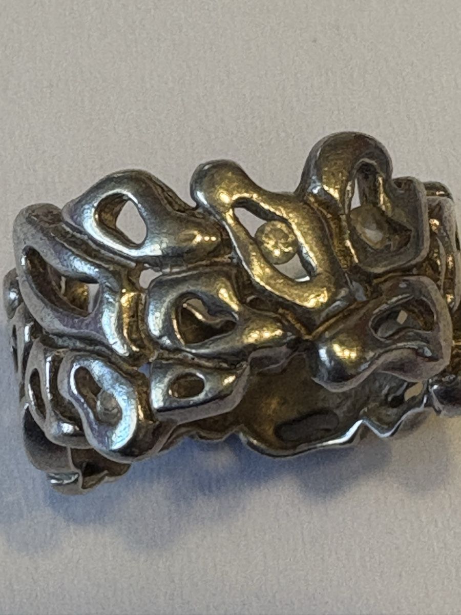 Anelli: 925 Silber Ring extravagant  – Usato da Murten venduto da Tzaugg 3
