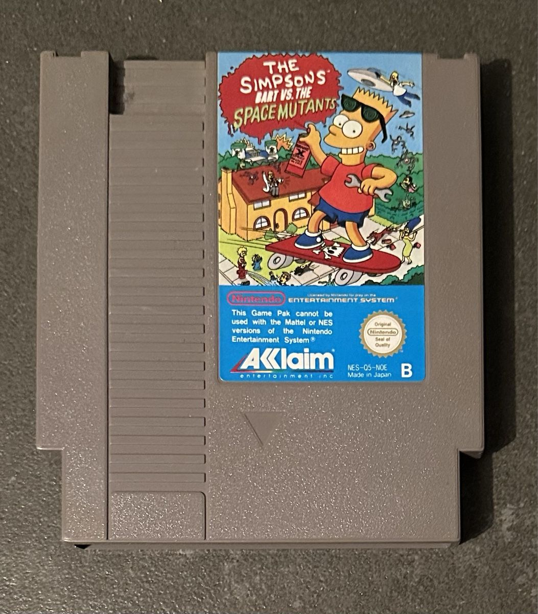 Nintendo Spiele: Nintendo NES Modul Simpsons Bart vs Space Mutants – Gebraucht aus Kestenholz von Matti_11