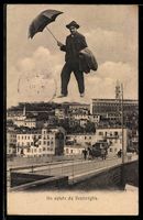 Ventimiglia, Fliegende Mensch über dem 