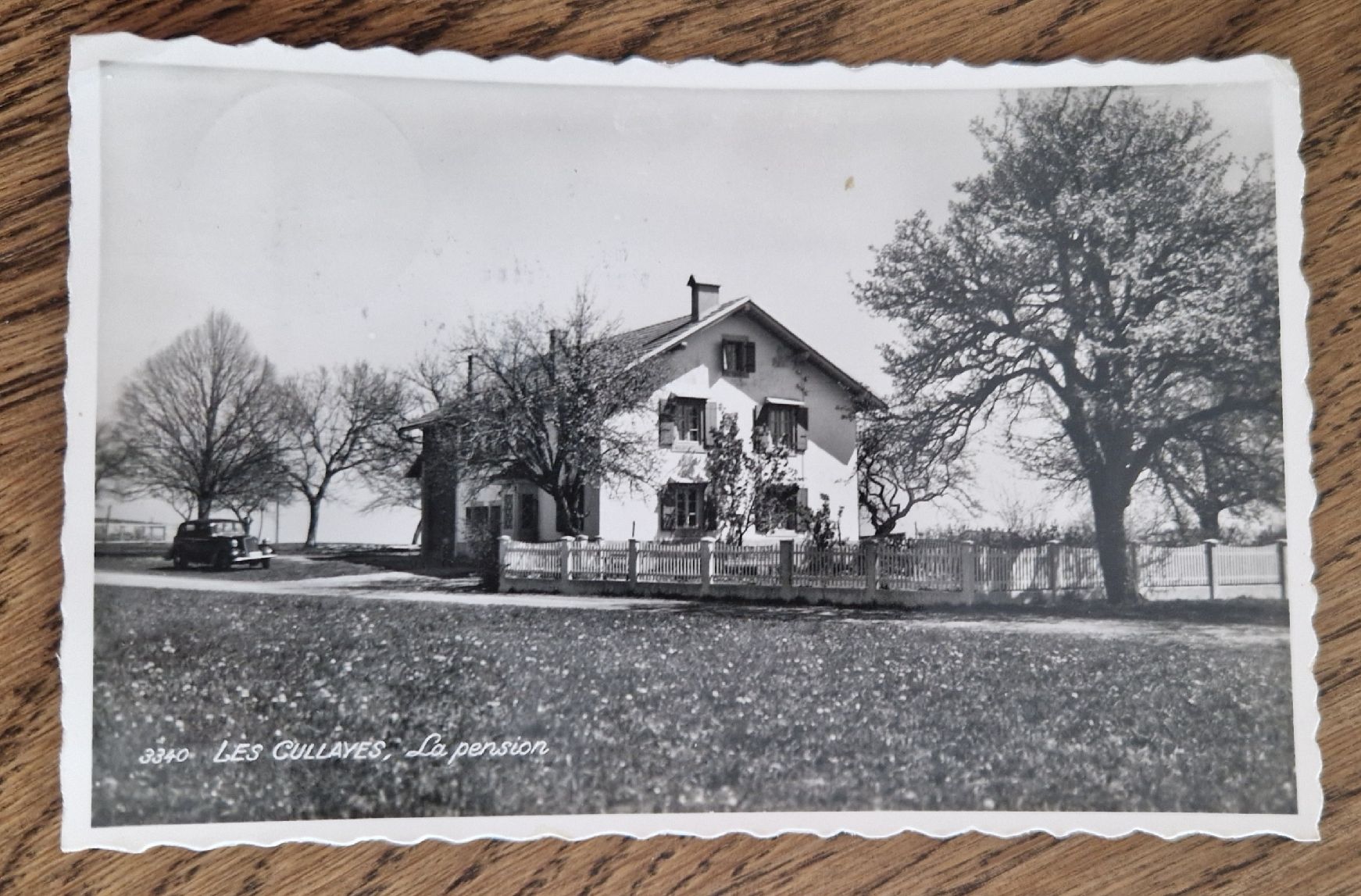Cartoline postali: Ancien "La Pension", Les Cullayes 1946, nach Guggisberg – Usato da Ebikon venduto da Donar50